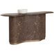 Isola 65 X 32 inch Marble Look / Mocha Outdoor Console Table